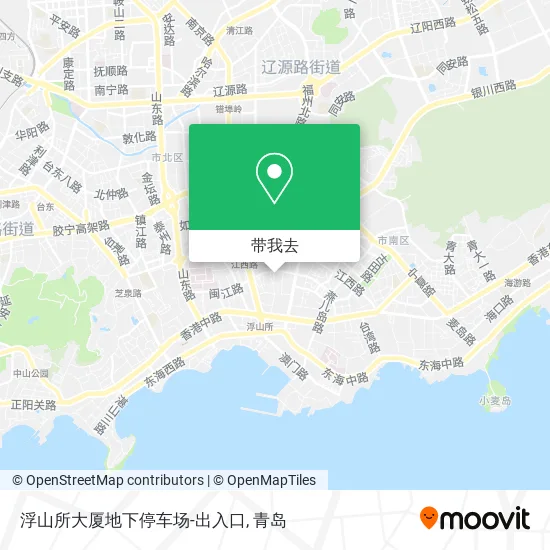 浮山所大厦地下停车场-出入口地图