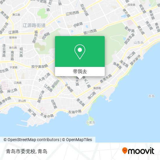 青岛市委党校地图