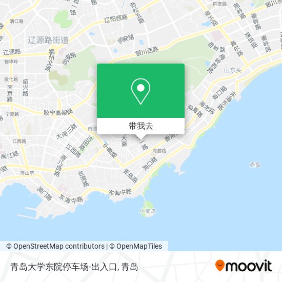 青岛大学东院停车场-出入口地图