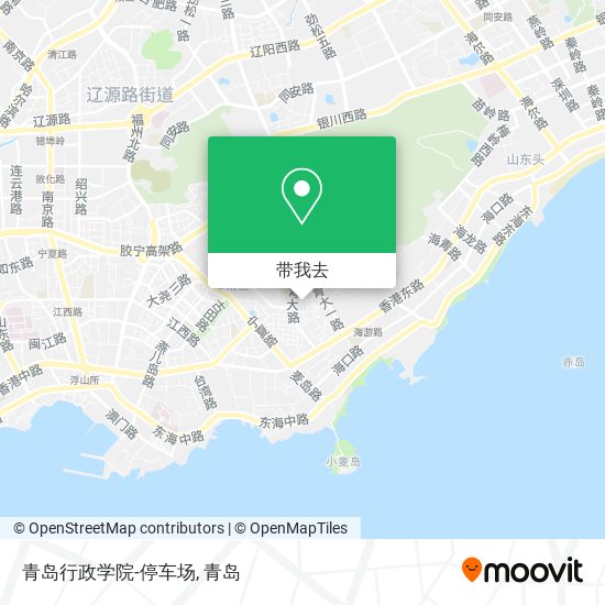 青岛行政学院-停车场地图