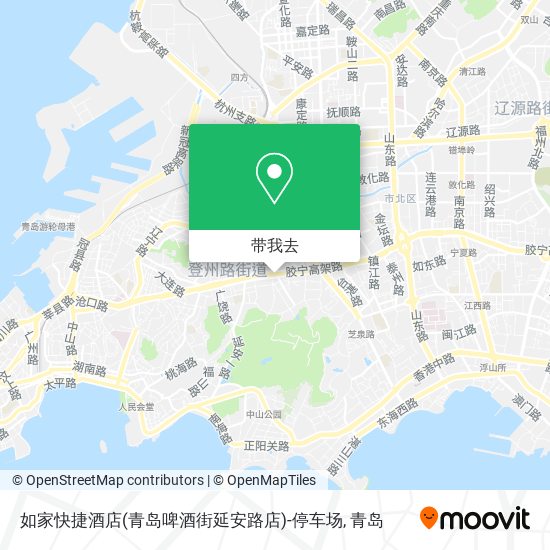 如家快捷酒店(青岛啤酒街延安路店)-停车场地图