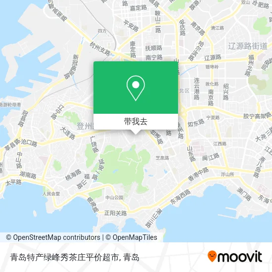 青岛特产绿峰秀茶庄平价超市地图