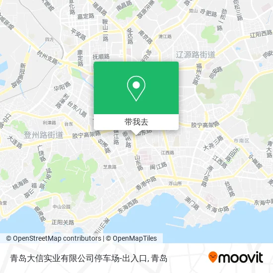 青岛大信实业有限公司停车场-出入口地图