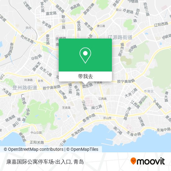 康嘉国际公寓停车场-出入口地图