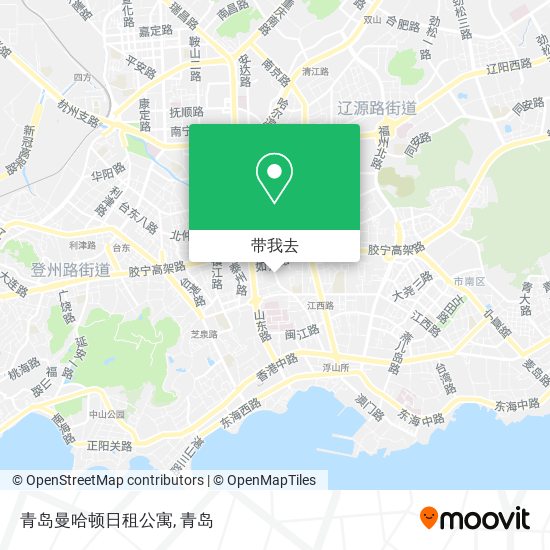 青岛曼哈顿日租公寓地图