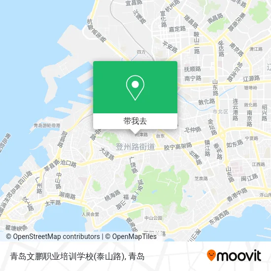 青岛文鹏职业培训学校(泰山路)地图