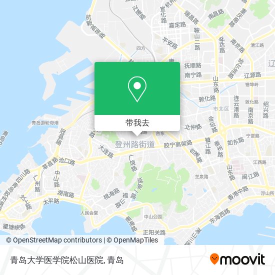 青岛大学医学院松山医院地图