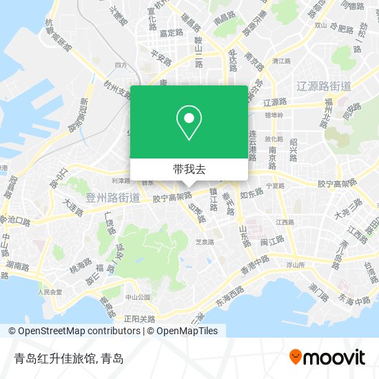 青岛红升佳旅馆地图