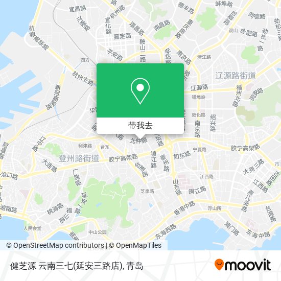 健芝源 云南三七(延安三路店)地图