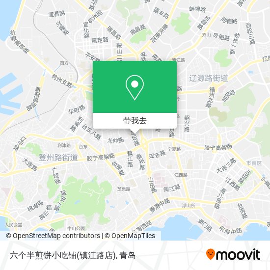 六个半煎饼小吃铺(镇江路店)地图