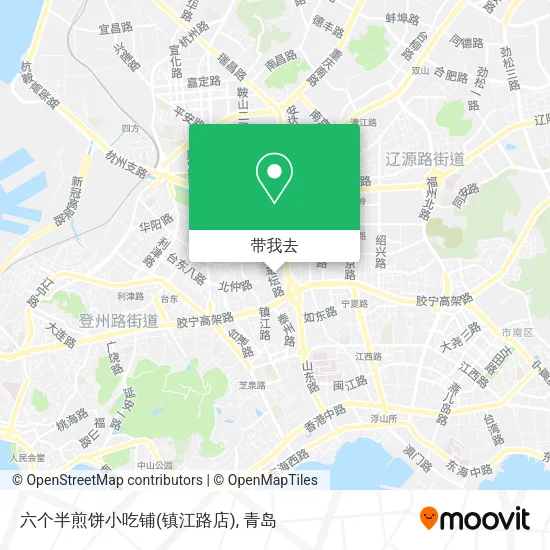 六个半煎饼小吃铺(镇江路店)地图