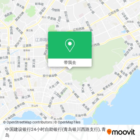 中国建设银行24小时自助银行(青岛银川西路支行)地图