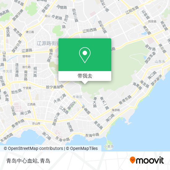 青岛中心血站地图