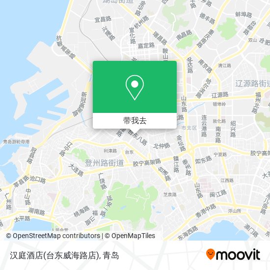 汉庭酒店(台东威海路店)地图