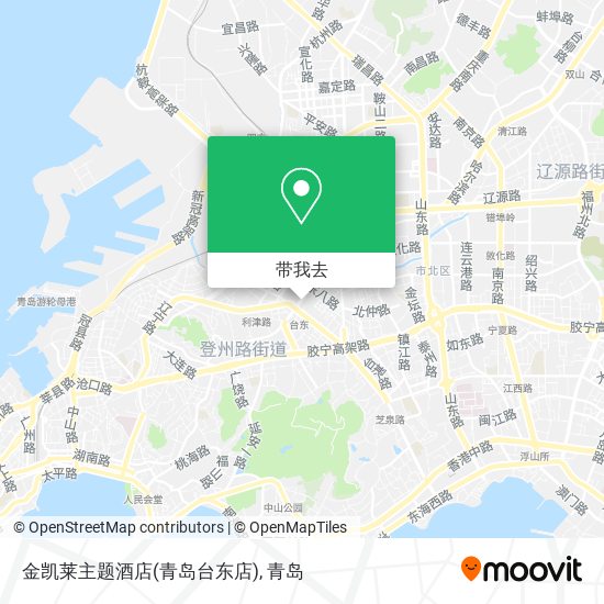 金凯莱主题酒店(青岛台东店)地图