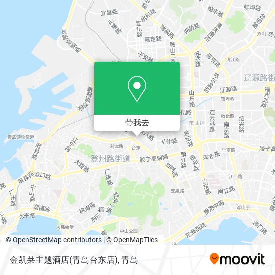 金凯莱主题酒店(青岛台东店)地图