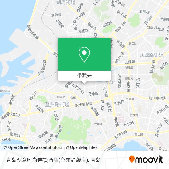 青岛创意时尚连锁酒店(台东温馨店)地图