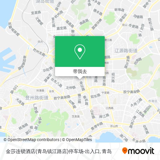 金莎连锁酒店(青岛镇江路店)停车场-出入口地图