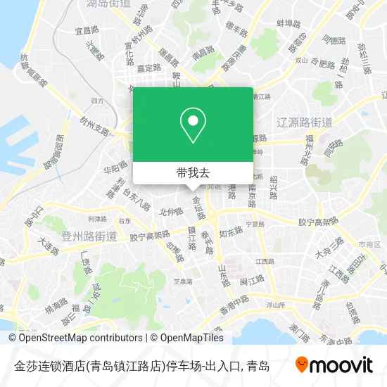 金莎连锁酒店(青岛镇江路店)停车场-出入口地图