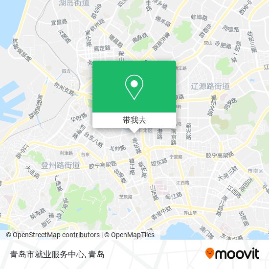 青岛市就业服务中心地图