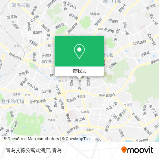青岛艾薇公寓式酒店地图