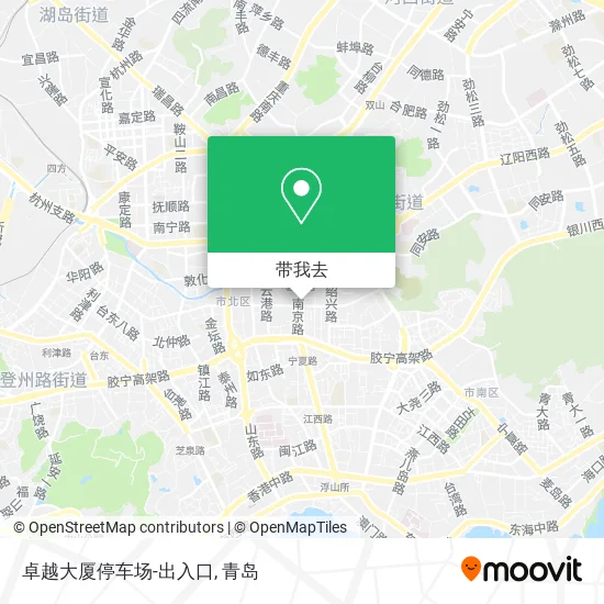 卓越大厦停车场-出入口地图