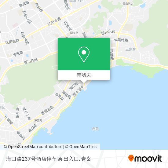 海口路237号酒店停车场-出入口地图