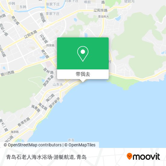青岛石老人海水浴场-游艇航道地图