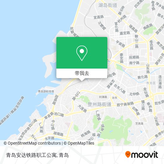 青岛安达铁路职工公寓地图