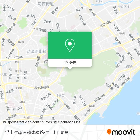 浮山生态运动体验馆-西二门地图