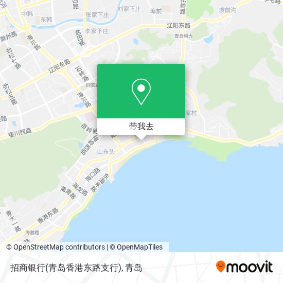 招商银行(青岛香港东路支行)地图