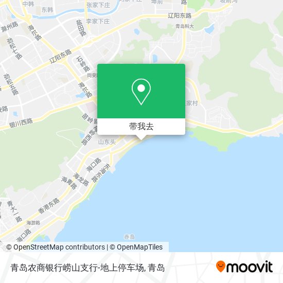青岛农商银行崂山支行-地上停车场地图