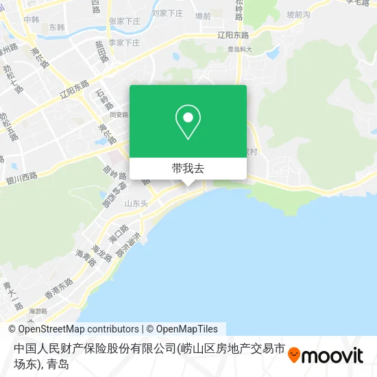 中国人民财产保险股份有限公司(崂山区房地产交易市场东)地图