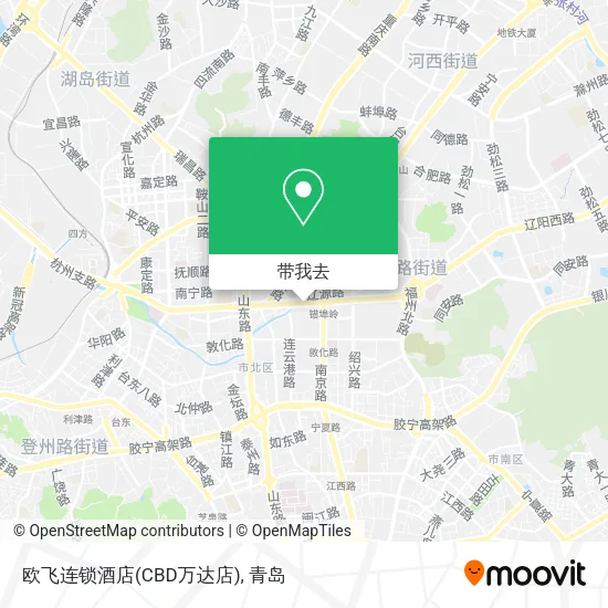 欧飞连锁酒店(CBD万达店)地图