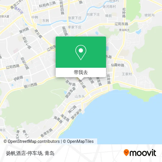 扬帆酒店-停车场地图