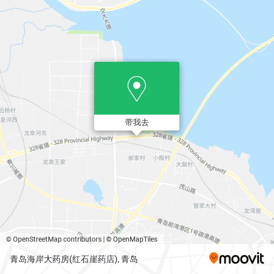 青岛海岸大药房(红石崖药店)地图