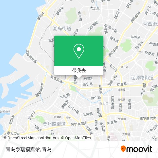 青岛泉瑞福宾馆地图