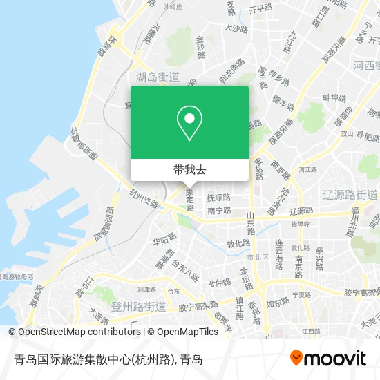 青岛国际旅游集散中心(杭州路)地图