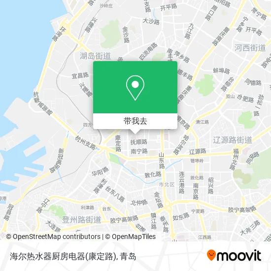 海尔热水器厨房电器(康定路)地图