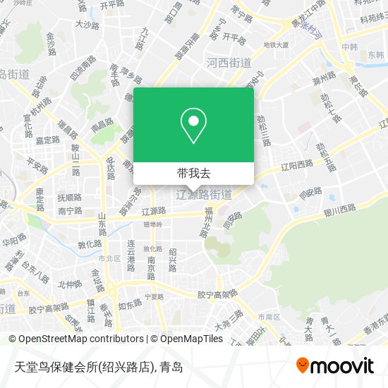 天堂鸟保健会所(绍兴路店)地图