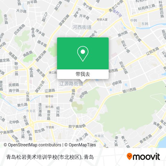 青岛松岩美术培训学校(市北校区)地图