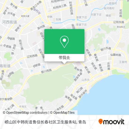 崂山区中韩街道鲁信长春社区卫生服务站地图