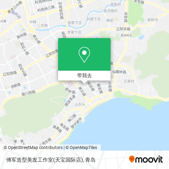 傅军造型美发工作室(天宝国际店)地图