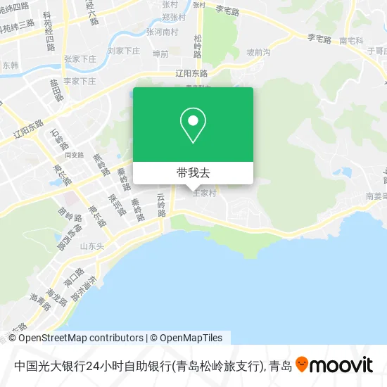 中国光大银行24小时自助银行(青岛松岭旅支行)地图