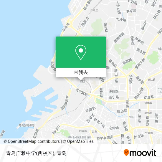 青岛广雅中学(西校区)地图