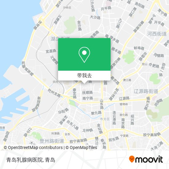青岛乳腺病医院地图