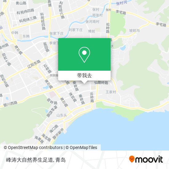 峰涛大自然养生足道地图