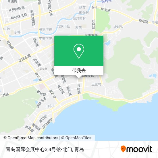 青岛国际会展中心3,4号馆-北门地图