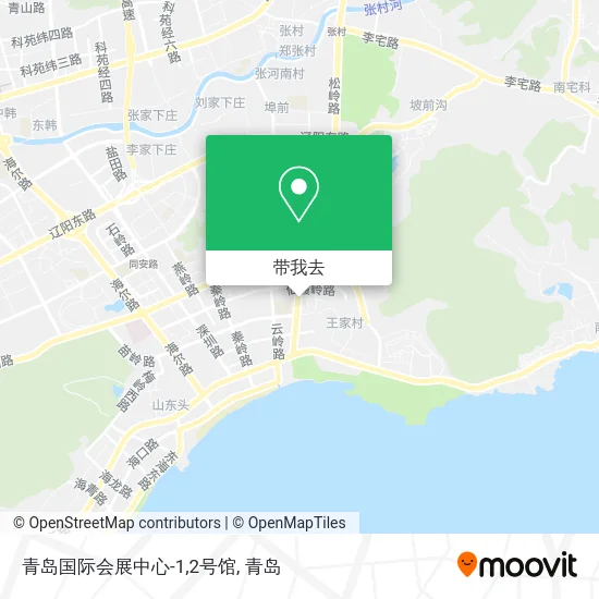 青岛国际会展中心-1,2号馆地图