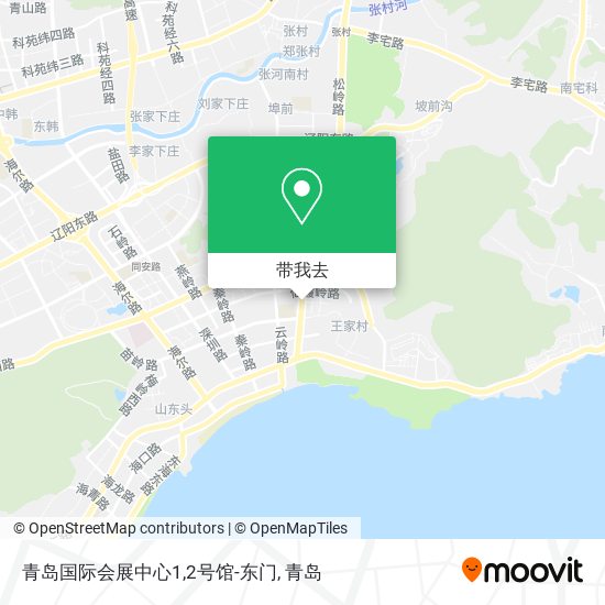 青岛国际会展中心1,2号馆-东门地图